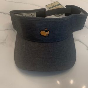 Masters visor- grey with copper/gold masters logo- NWT